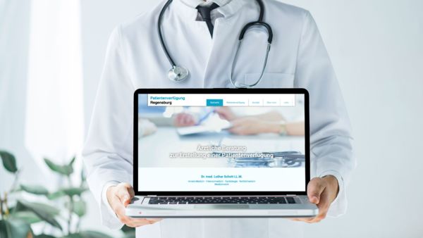 Vorschau - Patientenverfügung Webseite - für Arzt